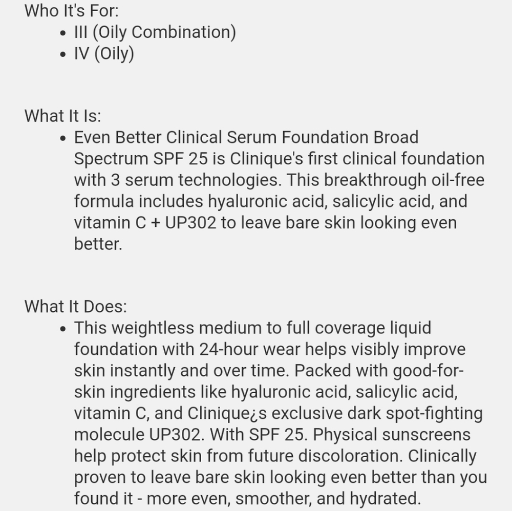 SAMPLE CLINIQUE CLINICAL SERUM FOUNDATION SPF 25. - Picture 8 of 10